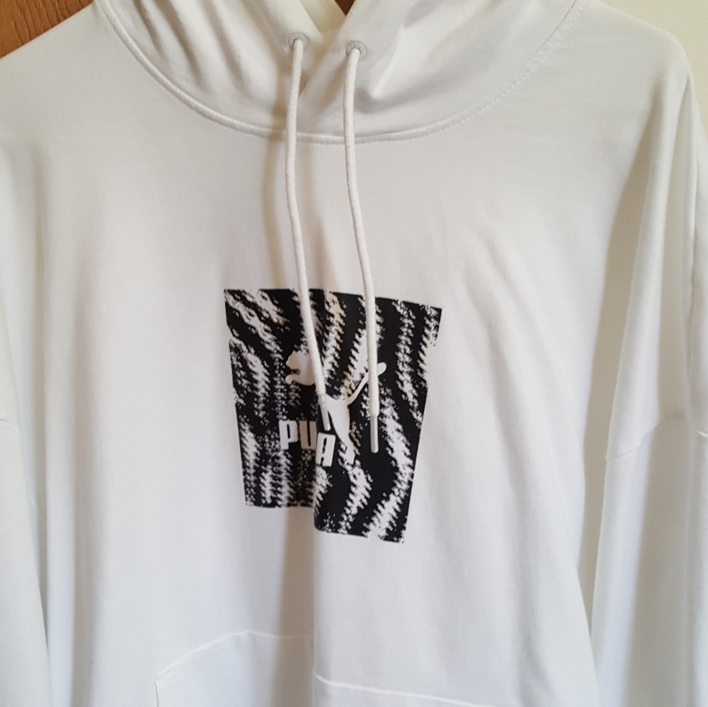 Puma White Hoodie